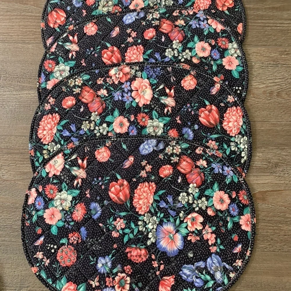 Floral Oval Placemats Set